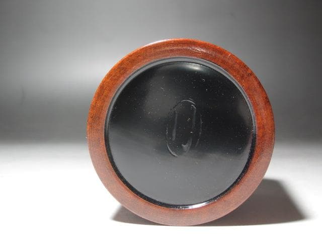 ★駒沢利斎　鵜飼　金輪寺　棗　表千家　十三代　即中斎の花押★x404