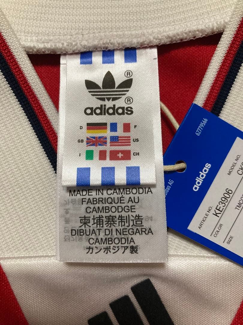 【新品未使用タグ付き】アーセナル92-94ホーム復刻ユニフォーム国内正規品