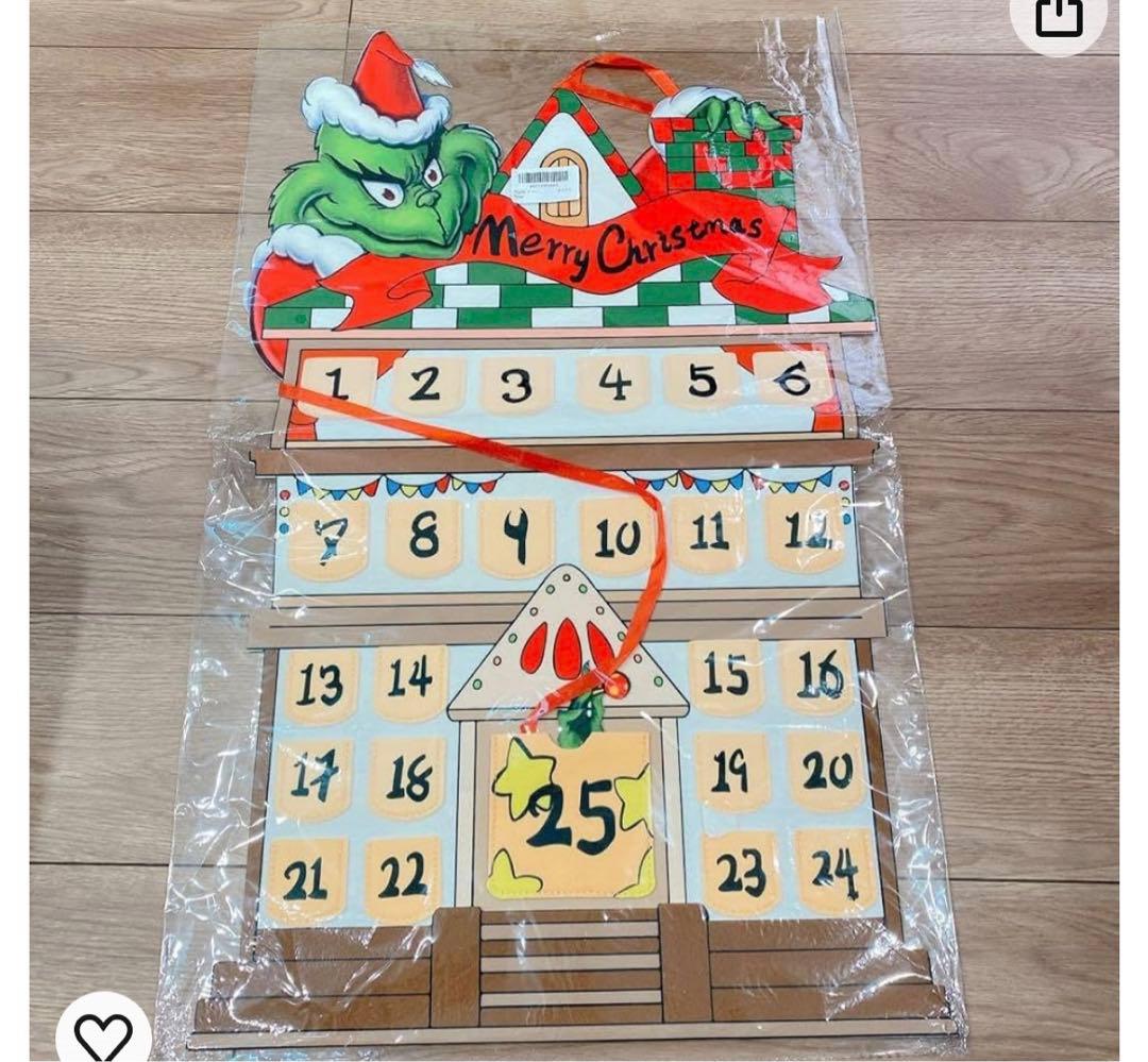 クリスマス アドベントカレンダー 25日間 壁掛け 飾り イベント