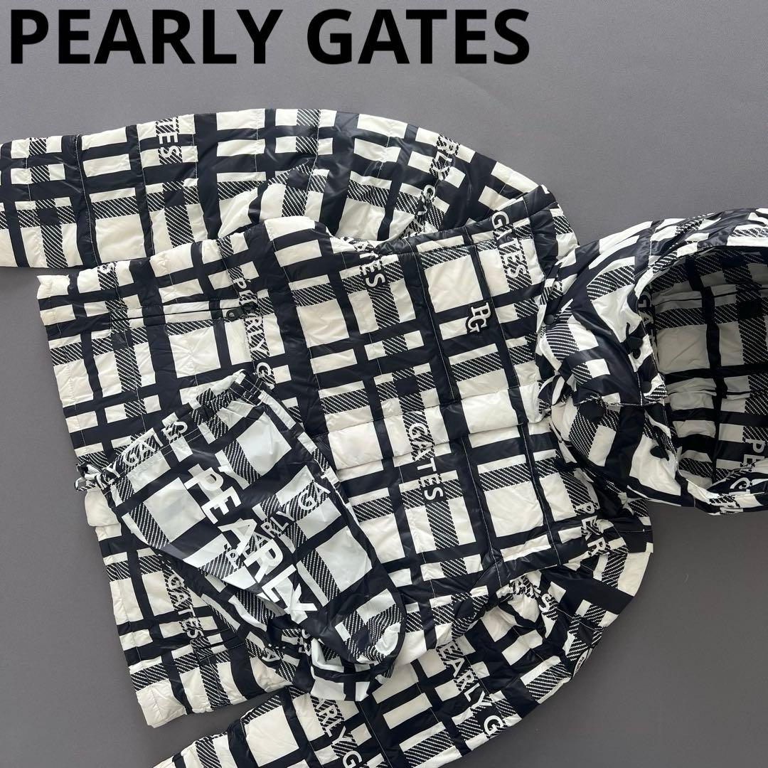 PEARLY GATES パーリーゲイツ　チェック　ダウンジャケット　レディース