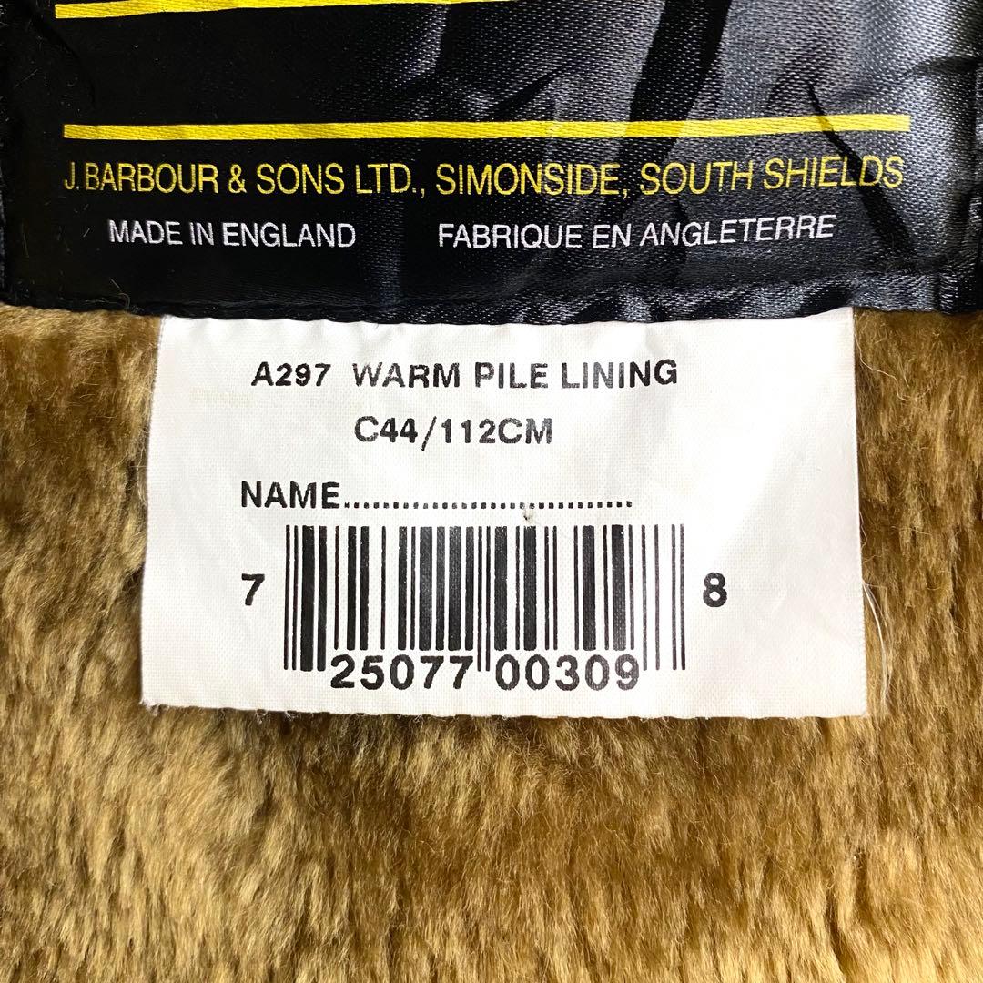 【Barbour】90年代 バブアー ボア ライナー ベスト 3ワラント