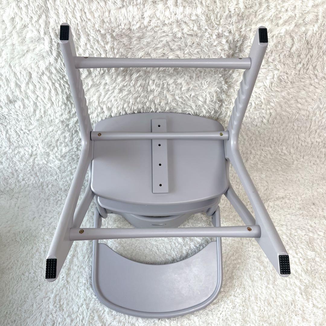 大和屋 アッフルチェア ハイチェア ソフトラベンダー セーフティチェアベルト