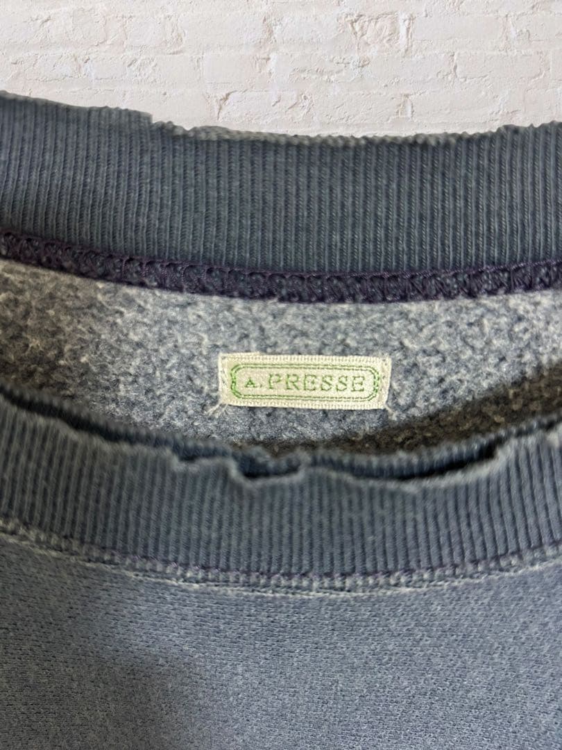 A.PRESSE アプレッセ Vintage スウェット ネイビー 3