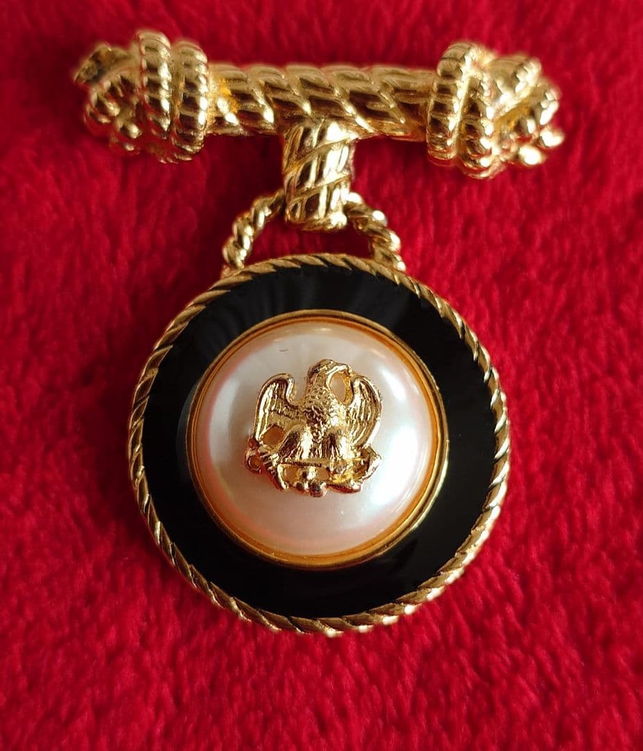 USAヴィンテージ 70s 希少 ブローチ RICHELIEU イーグル D84