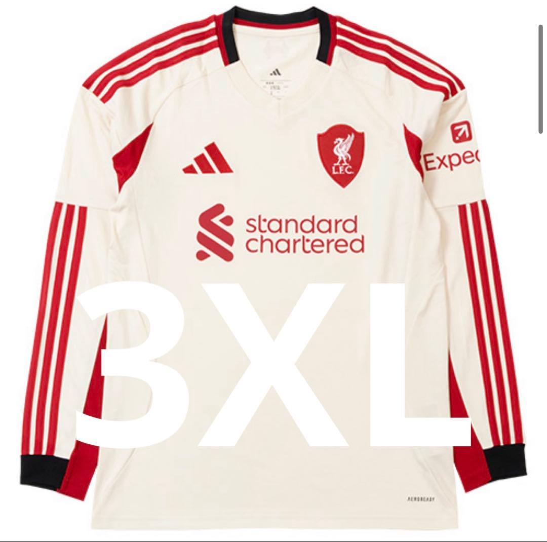 [adidas正規品] 25/26 リヴァプール　長袖　アウェイ　3XL 希少