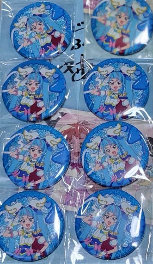 8個　プリキュア タワーレコード　缶バッジ　キュアスカイ　ソラ　タワレコ