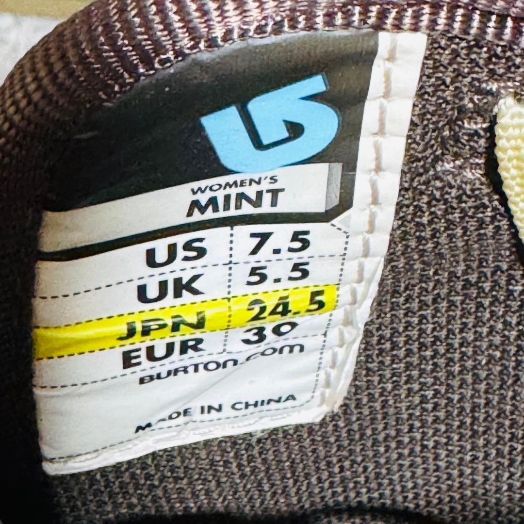 24.5cmバートンスノーボードブーツ(女性用) ブラウン/ピンク